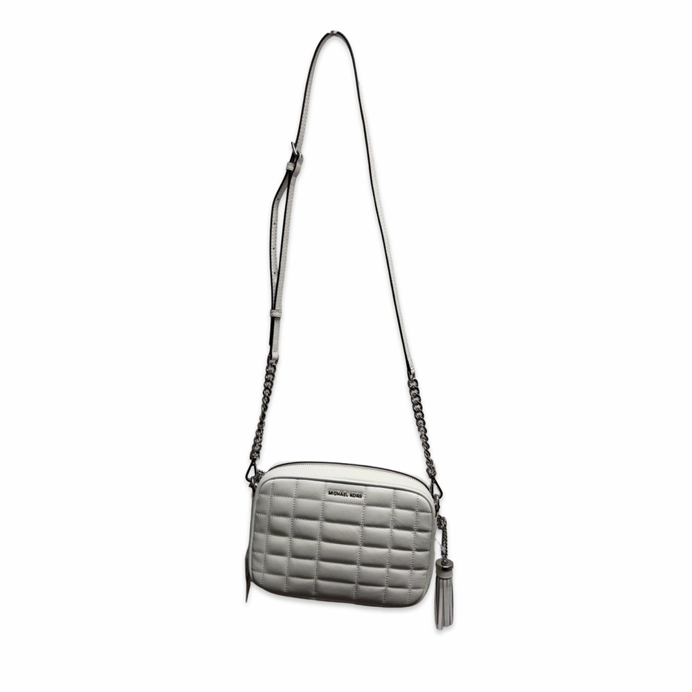 Michael Kors white Quilted Crossbody Bag